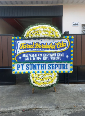 Papan Bunga Duka di Klaten Utara